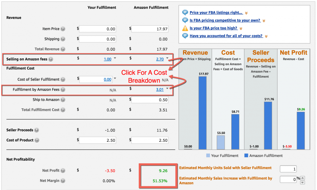 How To Use Amazon FBA Calculator How To Use Amazon FBA Calculator