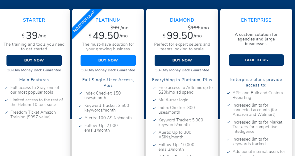 Choose A Plan On Helium 10 Choose A Plan On Helium 10