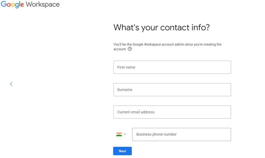 Fill Your Contact Info Fill Your Contact Info