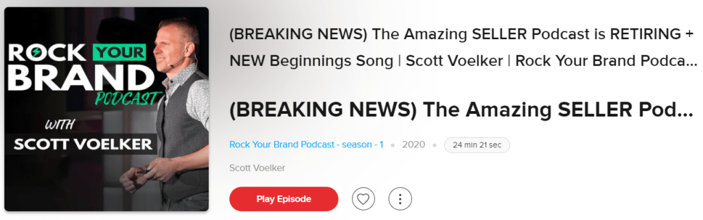 The Amazing Seller Podcast by Scott Voelker - Overview The Amazing Seller Podcast by Scott Voelker - Overview
