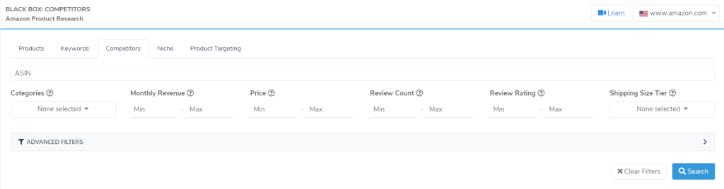 Competitor’s Tab Competitor’s Tab