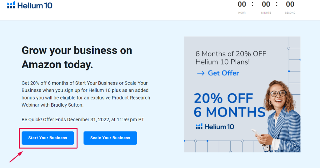 Helium 10 - Discount Page