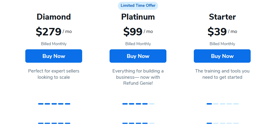 Helium 10 Pricing Plan
